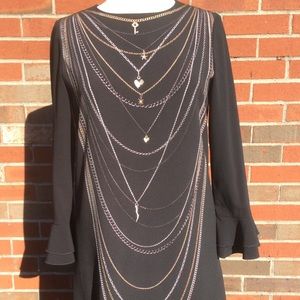 Mosh into black long sleeve dress